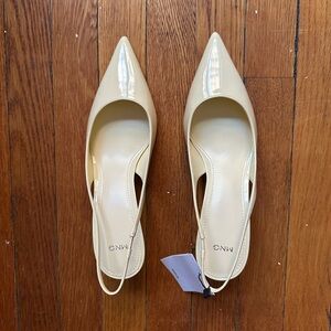 mango slingback kitten heels